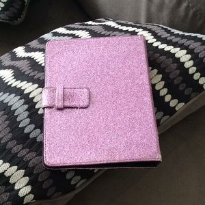 iPad mini purple glitter protective case